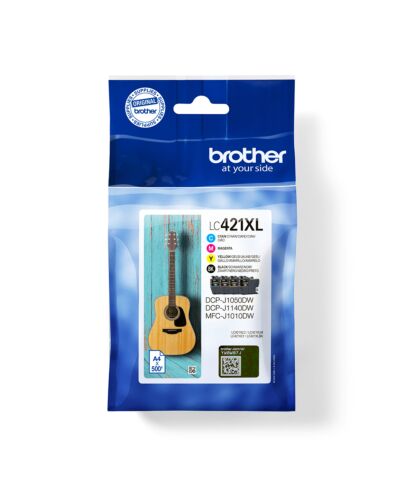 Brother LC-421XLVAL PagePack 4 pc(s) Original High (XL) Yield Black, Cyan, Magenta, Yellow LC421XLVAL