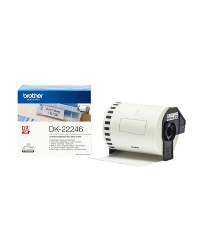 Brother DK-22246 label-making tape Black on white