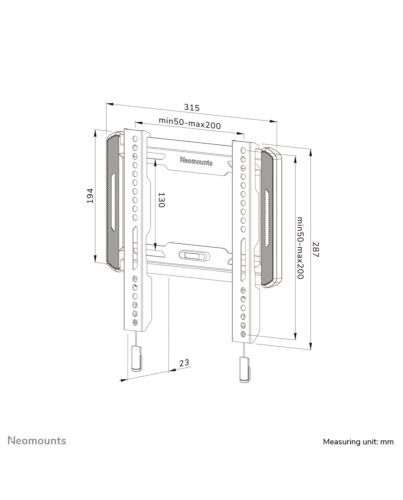 Neomounts WL30-550BL12 TV mount wall 24-65