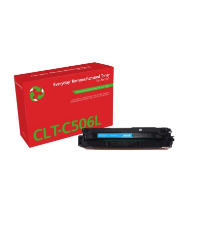 Everyday ™ Cyan Remanufactured Toner by Xerox compatible with Samsung CLT-C506L, High capacity