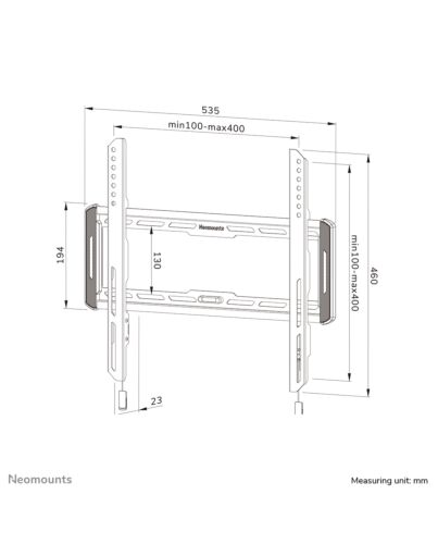 Neomounts WL30-550BL14 TV mount wall 40-75