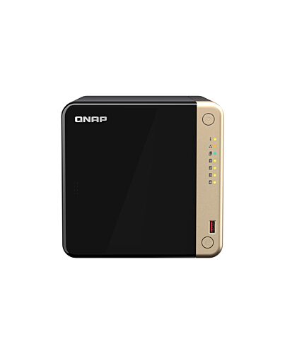 QNAP TS-464 NAS Tower Intel® Celeron® N5095 8 GB DDR4 0 TB QNAP QTS Black