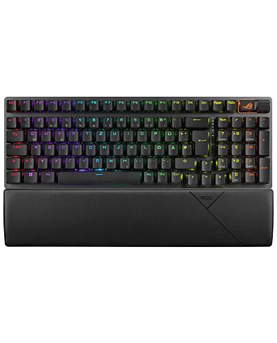 ASUS ROG Strix Scope II 96 Wireless keyboard Gaming USB + RF Wireless + Bluetooth QWERTZ German Black