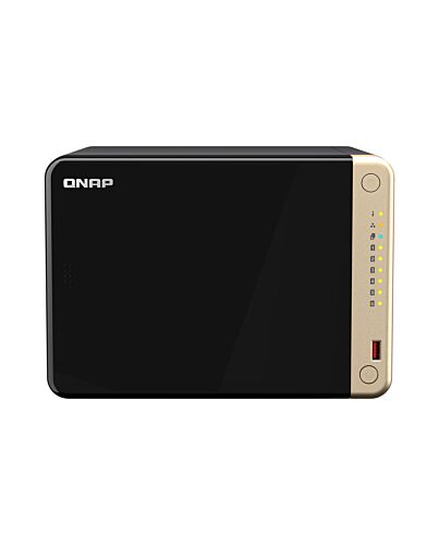 QNAP TS-664 NAS Tower Intel® Celeron® N5095 8 GB DDR4 0 TB QNAP QTS Black, Bronze