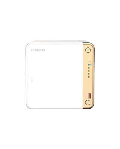 QNAP TS-462-4G NAS/storage server Tower Intel® Celeron® N4505 4 GB DDR4 0 TB QNAP QTS White