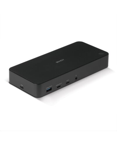 Lindy DST-Pro Universal, USB-C and Type A Hybrid Laptop Docking Station - 4K HDMI, 2x4K (DP or HDMI)