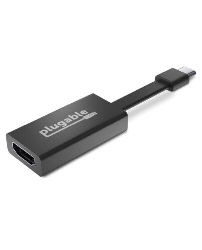 Plugable Technologies USB C to HDMI Adapter 4K 30Hz, Thunderbolt 3 to HDMI Adapter Compatible with MacBook Pro, Windows, Chromebooks, 2018+ iPad Pro, Dell XPS, Thunderbolt 3 Ports and more - Driverless
