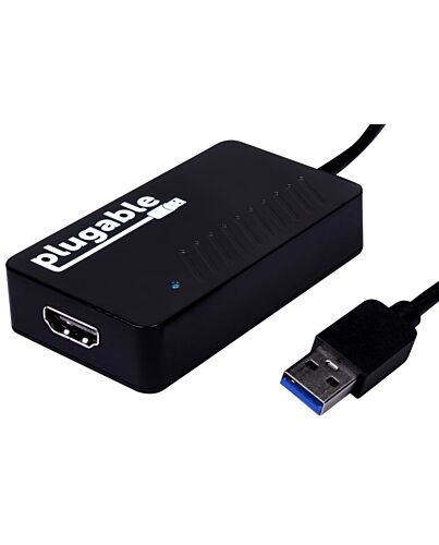 Plugable Technologies USB 3.0 to HDMI Video Graphics Adapter with Audio for Multiple Monitors up to 2560x1440 Supports Windows 11, 10, 8.1, 7, XP, and Mac
