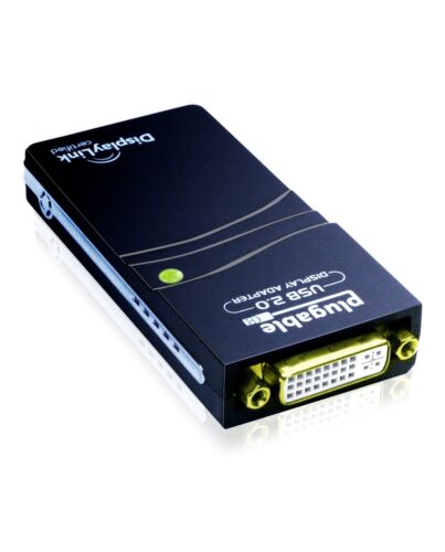 Plugable Technologies USB 2.0 to DVI, VGA, or HDMI Video Graphics Adapter for Multiple Monitors up to 1920x1080 Supports Windows 11, 10, 8.1, 7, XP, Mac, and CheOS UGA-165
