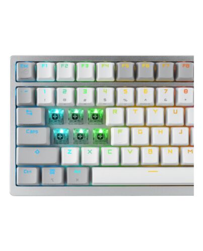 ASUS ROG Azoth keyboard Gaming USB + RF Wireless + Bluetooth White 90MP031A-BKEA11