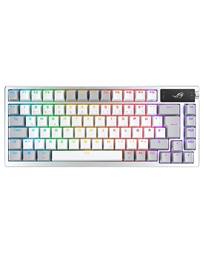 ASUS ROG Azoth keyboard Gaming USB + RF Wireless + Bluetooth White