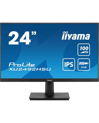 iiyama ProLite 24” IPS technology panel with USB hub and 100Hz refresh rate