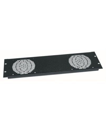 Middle Atlantic Products Fan panel, 2 fan, Anodized
