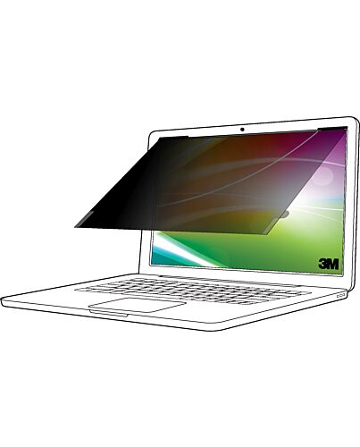 3M Bright Screen Privacy Filter for 14in Laptop, 16:10, BP140W1B BP140W1B