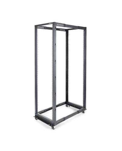 StarTech.com 4-Post 42U Mobile Open Frame Server Rack, Four Post 19
