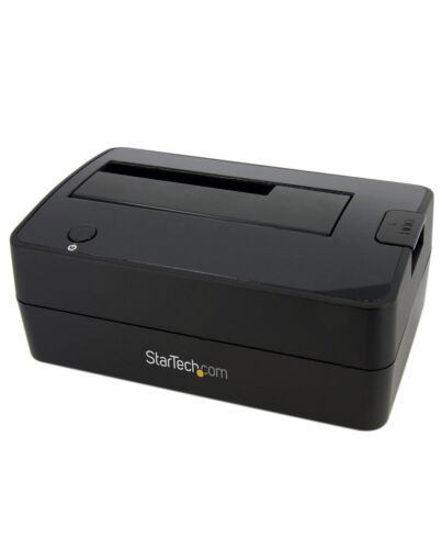 StarTech.com Single Bay USB 3.0 to SATA Hard Drive Docking Station, USB 3.0 (5 Gbps) Hard Drive Dock, External 2.5/3.5