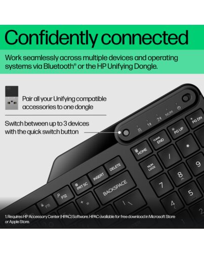 HP 475 Dual-Mode Wireless Keyboard