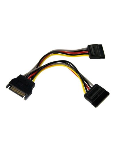 StarTech.com 6in SATA Power Y Splitter Cable Adapter - M/F PYO2SATA