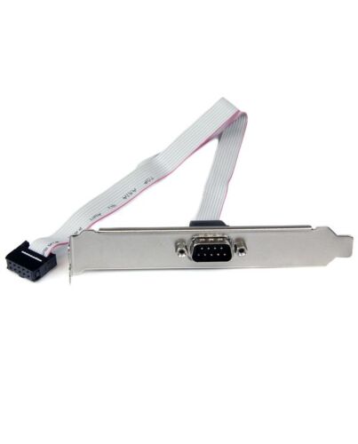 StarTech.com 16in (40cm) 9 Pin Serial Male to 10 Pin Motherboard Header Slot Plate PLATE9M16