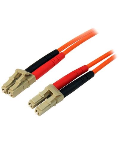 StarTech.com 2m Fiber Optic Cable - Multimode Duplex 50/125 - LSZH Fiber Jumper Cord - LC/LC