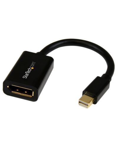 StarTech.com Mini DisplayPort to DisplayPort Adapter - 4K x 2K UHD Video - Mini DP to DP Converter - Mini DisplayPort to DisplayPort 1.2 Adapter - mDP PC/Computer to DP Monitor/Display