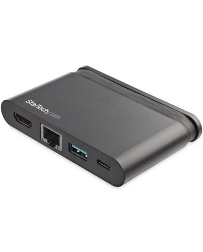 StarTech.com USB C Multiport Adapter - Portable USB-C Dock with 4K HDMI - 100W PD 3.0 Pass-Through, 1x USB-A, 1x USB-C, GbE - Thunderbolt 3 & USB Type-C Laptop Travel Dock - Mac & Windows