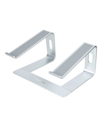 StarTech.com Laptop Stand for Desk, Supports 5kg/11lb, Aluminum, Silver, Ergonomic Laptop Riser, Portable Laptop Holder, Computer Stand for Macbook Air/Pro, Dell XPS, Lenovo