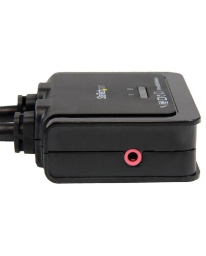 StarTech.com 2 Port USB HDMI Cable KVM Switch with Audio and Remote Switch – USB Powered SV211HDUA