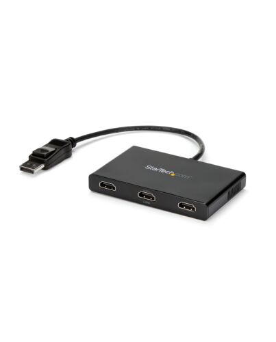StarTech.com 3-Port Multi Monitor Adapter - DisplayPort 1.2 to 3x HDMI MST Hub - Triple 1080p HDMI Monitors - Video Splitter for Extended Desktop Mode on Windows PCs Only - DP to 3x HDMI