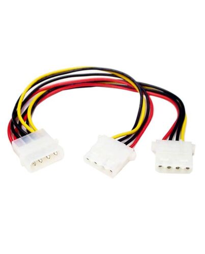 StarTech.com LP4 to 2x LP4 Power Y Splitter Cable M/F PYO2L