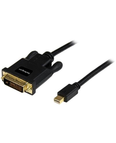 StarTech.com 6ft (1.8m) Mini DisplayPort to DVI Cable - Mini DP to DVI Adapter Cable - 1080p Video - Passive mDP 1.2 to DVI-D Single Link - mDP or Thunderbolt 1/2 Mac/PC to DVI Monitor MDP2DVIMM6B
