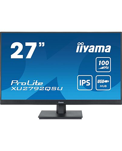 iiyama ProLite 27” QHD IPS technology panel with USB hub and 100Hz refresh rate