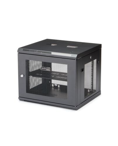 StarTech.com 4-Post 9U Wall Mount Network Cabinet with 1U Shelf, 19