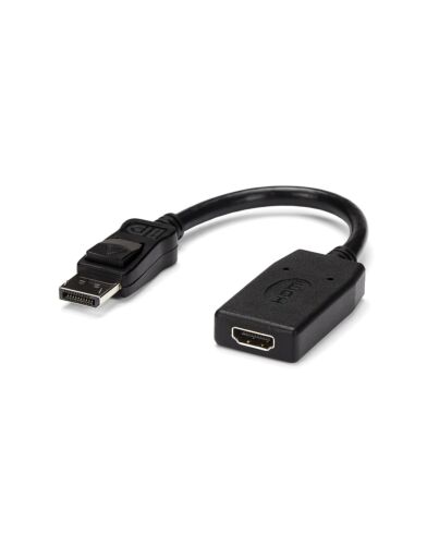 StarTech.com DisplayPort to HDMI Adapter - DP to HDMI Adapter/Video Converter - 1080p - VESA Certified - DP to HDMI Monitor/Display/Projector Adapter Dongle - Passive - Latching DP Connector