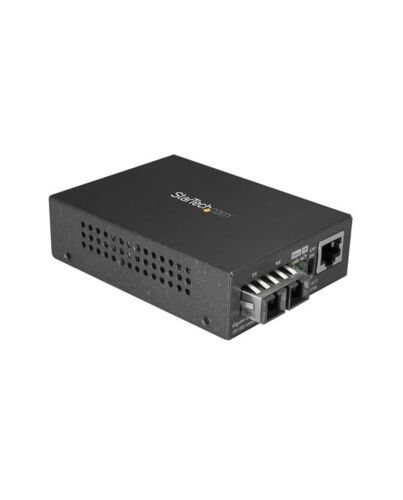 StarTech.com Multimode (MM) SC Fiber Media Converter for 10/100/1000 Network - 550m Range - Gigabit Ethernet - 850nm - Full Duplex