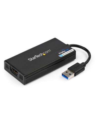 StarTech.com USB 3.0 to HDMI Adapter - 4K 30Hz Ultra HD - DisplayLink Certified - USB Type-A to HDMI Display Adapter Converter for Monitor - External Video & Graphics Card - Mac & Windows