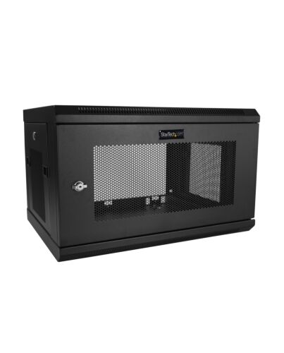 StarTech.com 2-Post 6U Wall Mount Network Cabinet with 1U Shelf, 19