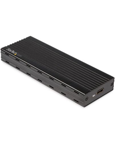 StarTech.com USB-C 10Gbps to M.2 NVMe SSD Enclosure - Portable External M.2 NGFF PCIe Aluminum Case - 1GB/s Read/Write - Supports 2230, 2242, 2260, 2280 - TB3 Compatible - Mac & PC