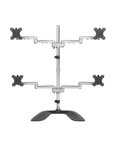 StarTech.com Desktop Quad Monitor Stand - Ergonomic VESA 4 Monitor Arm (2x2) up to 32