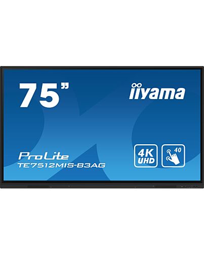 iiyama TE7512MIS-B3AG Signage Display Kiosk design 190.5 cm (75
