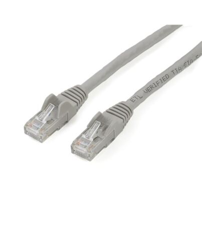 StarTech.com 2m CAT6 Ethernet Cable - Grey CAT 6 Gigabit Ethernet Wire -250MHz 100W PoE RJ45 UTP Network/Patch Cord Snagless w/Strain Relief Individually Tested N6PATC2MGR