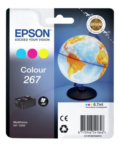 Epson Globe Singlepack Colour 267 ink cartridge
