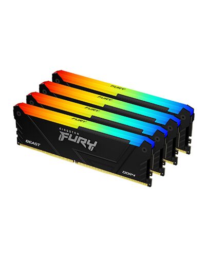 Kingston Technology FURY Beast 32GB 3200MT/s DDR4 CL16 DIMM (Kit of 4) RGB