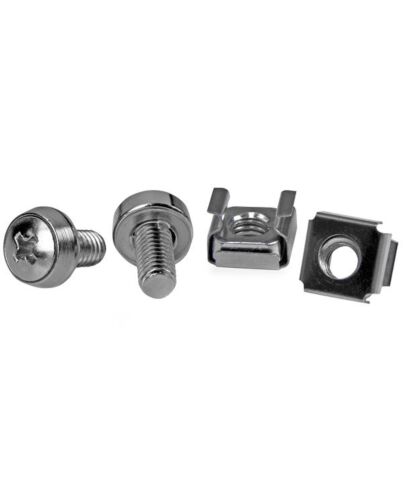 StarTech.com 50 Pkg M6 Mounting Screws and Cage Nuts for Server Rack Cabinet