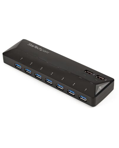 StarTech.com 7-Port USB 3.0 Hub plus Dedicated Charging Ports - 2 x 2.4A Ports~7-Port USB 3.0 Hub (5Gbps) plus Dedicated Charging Ports - 2 x 2.4A Ports