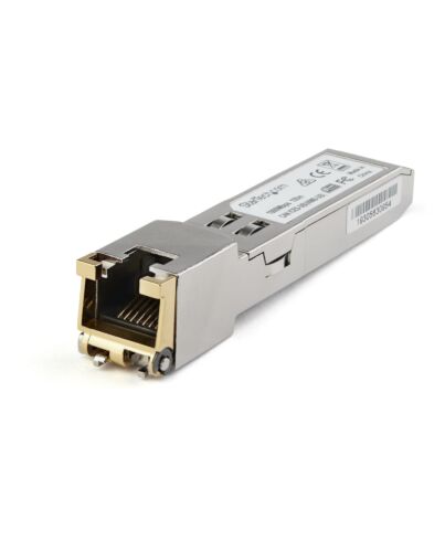 StarTech.com Cisco GLC-TE Compatible Module - 1000BASE-T Copper Industrial Gigabit Ethernet Transceiver - SFP to RJ45 Cat6/Cat5e 100m Extended Temp - Cisco Firepower, IE 2000, C9500, C2960