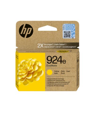 HP 924e EvoMore Yellow Original Ink Cartridge 4K0U9NE#SE1