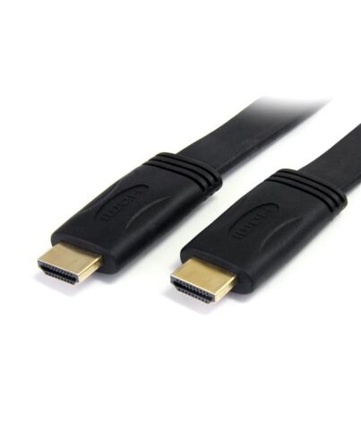 StarTech.com 5m Flat High Speed HDMI® Cable with Ethernet - Ultra HD 4k x 2k HDMI Cable - HDMI to HDMI M/M HDMM5MFL