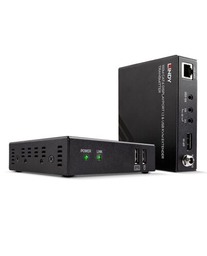 Lindy 100m Cat.6 DisplayPort 1.2 & USB KVM Extender