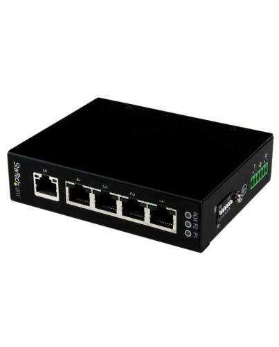 StarTech.com 5 Port Unmanaged Industrial Gigabit Ethernet Switch - DIN Rail / Wall-Mountable